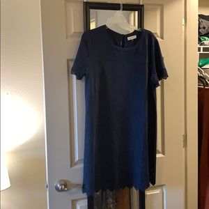 Sugar + L!ps navy dress.